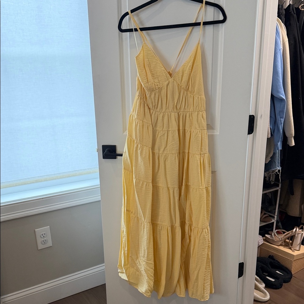 Abercrombie & Fitch Yellow Maxi Dress